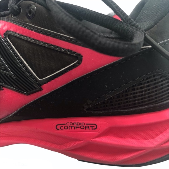 NEW BALANCE 877 WALKING SHOE BLACK & PINK SIZE 8.5 - Picture 3 of 16
